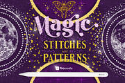 PROCREATE MAGIC STITCHES & PATTERNS, a Brush Add-On by AlexandraArt (Thumbnail 1 of 15)