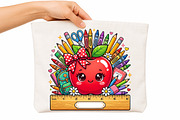 Back to School Sublimation Design, a Seasonal Illustration by DreamCafeArt (Thumbnail 10 of 10)