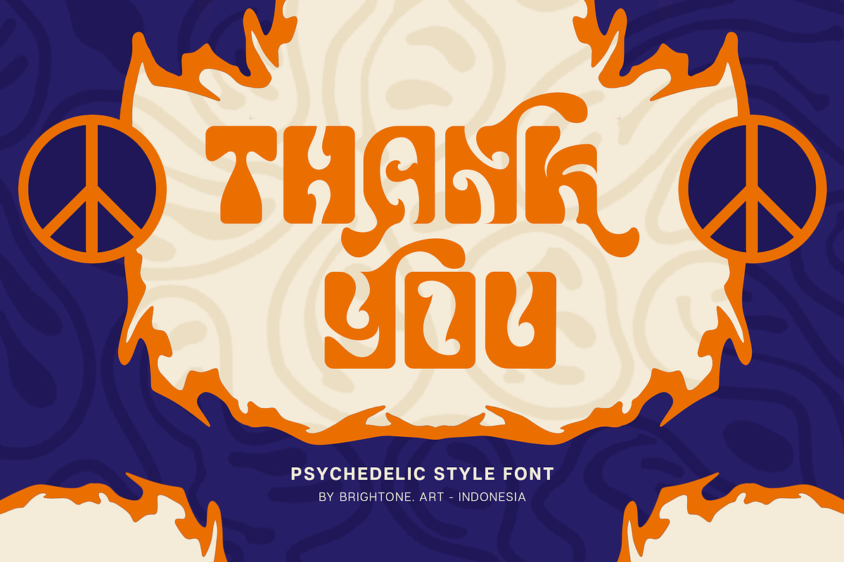 Curly Sweet - Psychedelic Style, a Symbol Font by Brightone (Photo 8 of 8)