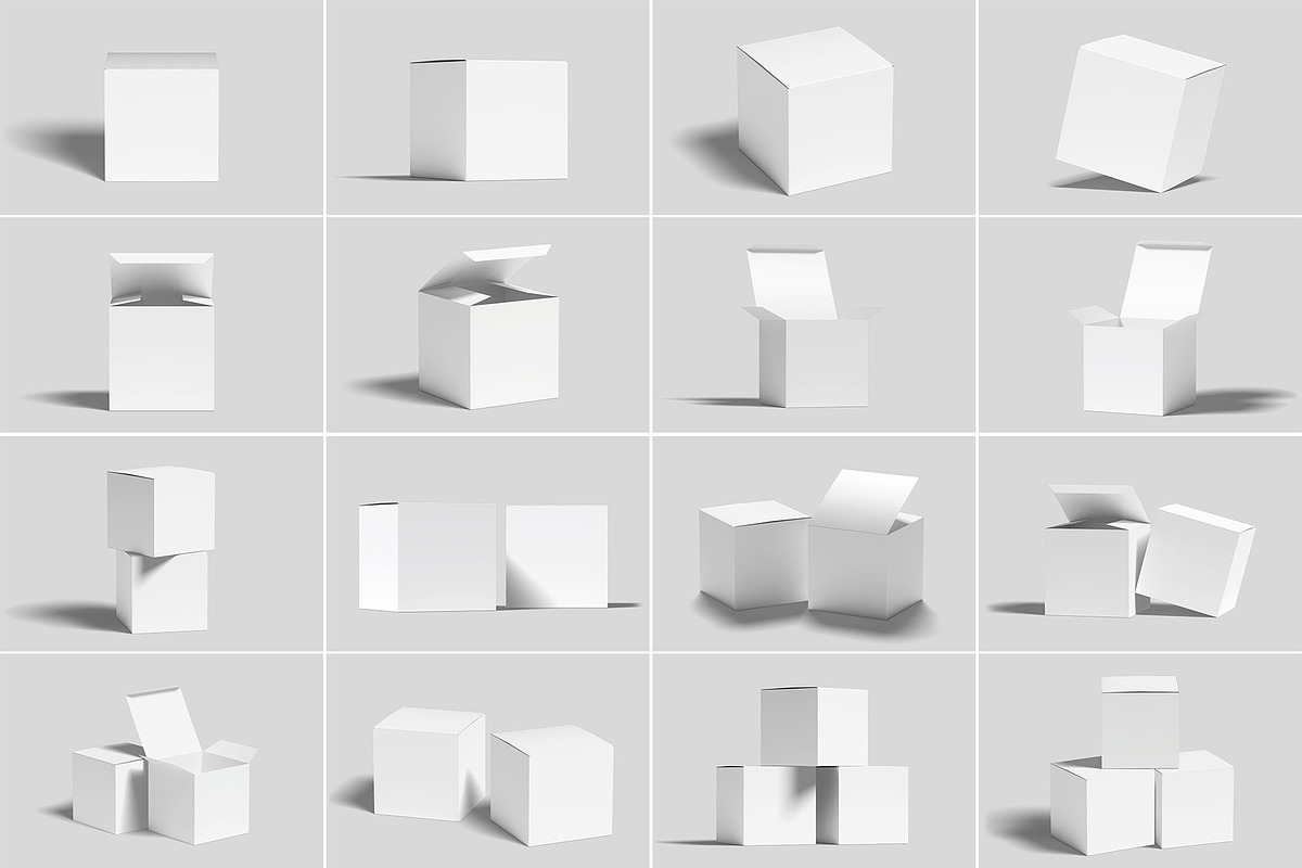 Square Box Mockups | Packaging, a Packaging Mockup by Compositing Studio (Photo 4 of 20)