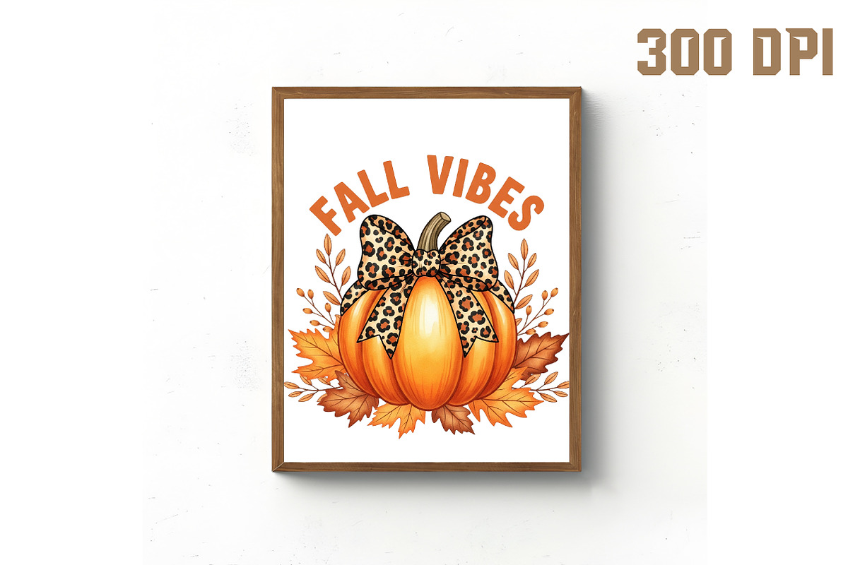 Fall Vibes Halloween Pumpkin Png, an Illustration by Libby Wishes (Photo 2 of 6)
