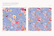 FLORAMA 6 Floral Seamless Patterns, a Pattern Graphic by Veris Studio (Thumbnail 4 of 34)