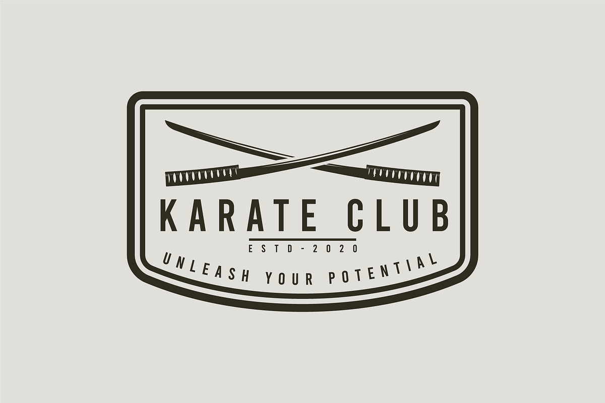 Karate Logo, Emblems, Icons, logos, a Branding & Logo Template by Billah Hub (Photo 4 of 6)