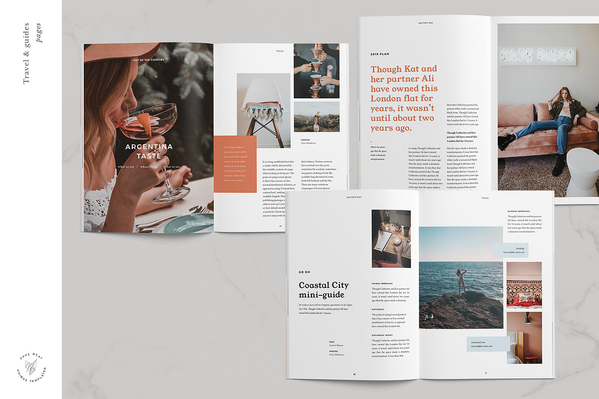 Saunter • Lifestyle Magazine, a Magazine Template by PageBeat (Photo 7 of 12)