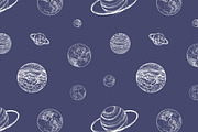 Planets bundle, seamless patterns, an Object Illustration by Good Studio (Thumbnail 10 of 16)