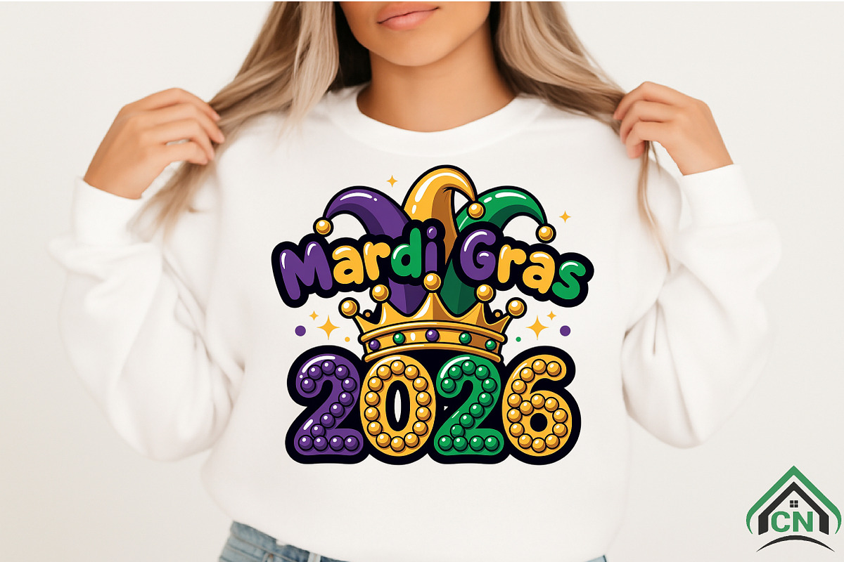 Mardi Gras 2026 PNG, an Illustration by Craft Nest (Photo 2 of 4)