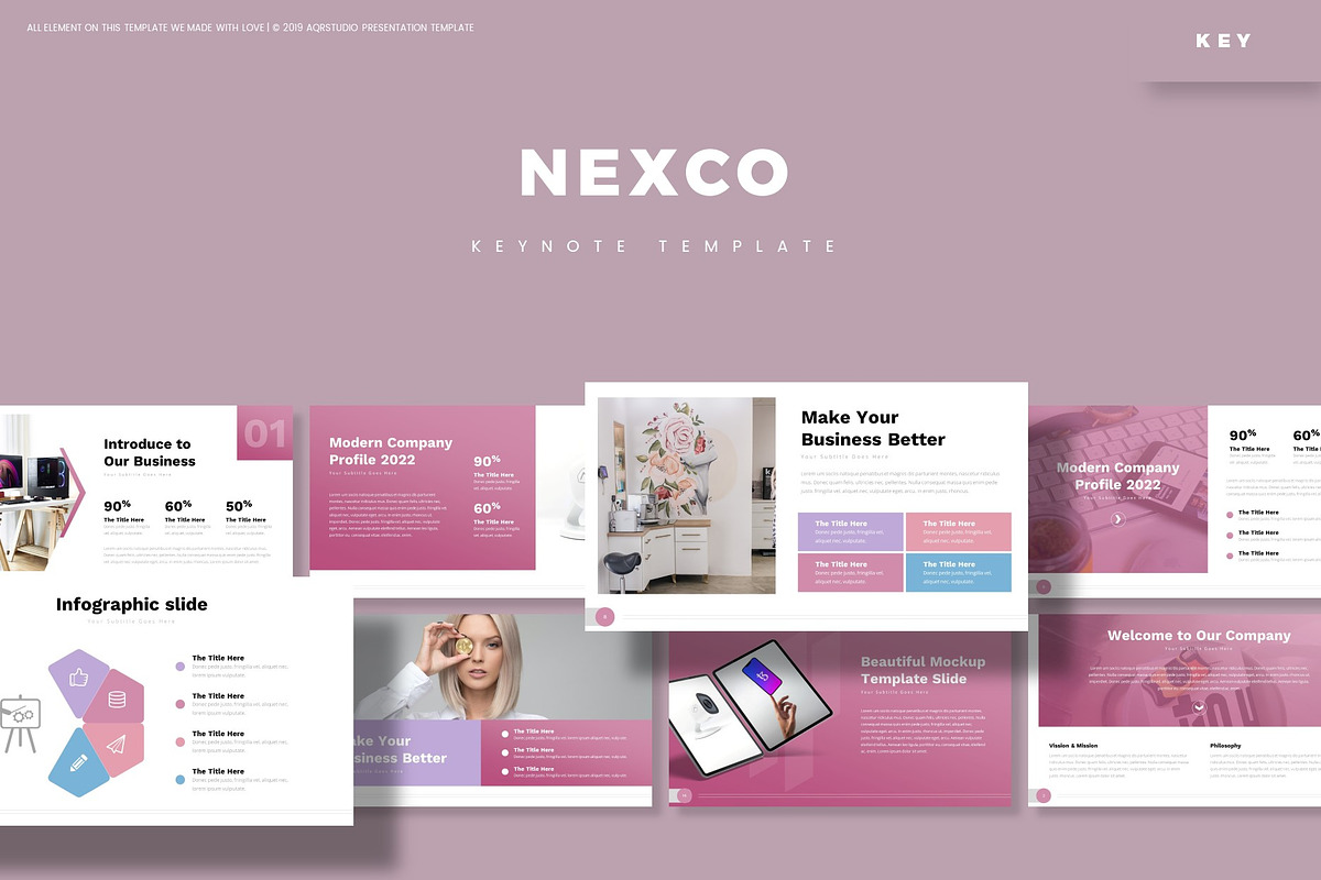 Nexco - Keynote Template, a Presentation Template by AQR Studio ...