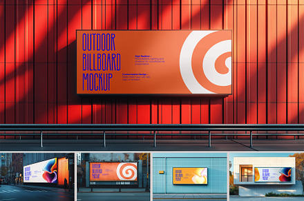 Outdoor Billboard Mockup Template, an Advertising Mockup by dpi