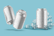 Glossy Metallic Can Bundle, a Product Mockup by Graphic Bird (Thumbnail 8 of 19)