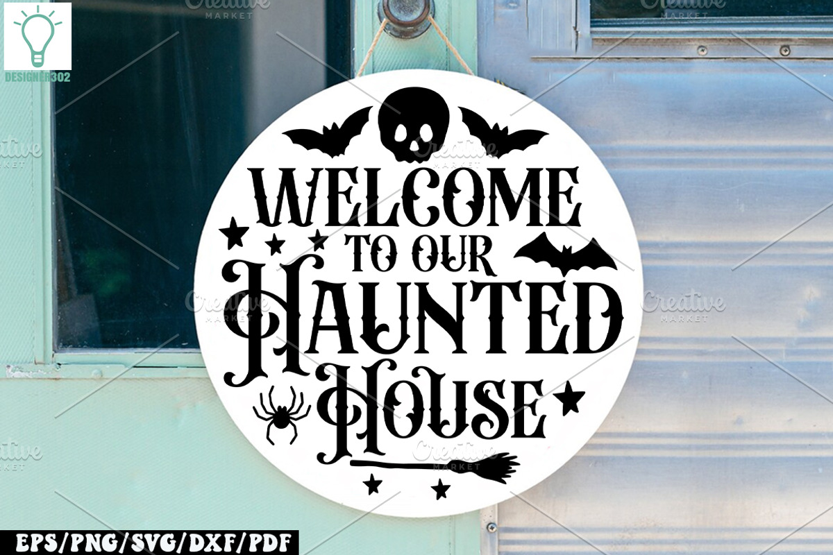 Halloween Round Sign SVG Bundle, a Graphic by Designer302 (Photo 15 of 17)