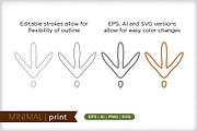 Minimal print icons, an Outline Icon by Picture Window (Thumbnail 5 of 5)