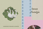 COTTAGECORE Embossed Papers & Frames, a Background Graphic by Madiwaso (Thumbnail 10 of 10)