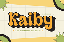 Kaiby - Retro Logo Font
