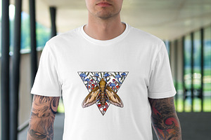 Moth Sublimation Design