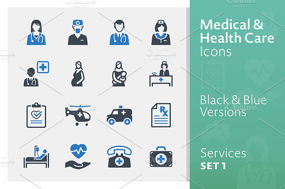 Medical Services Icons Set 1