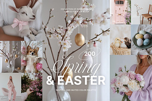 Spring + Easter ~ 200 Stock Photos, a Holiday Photo by Muse Mockups