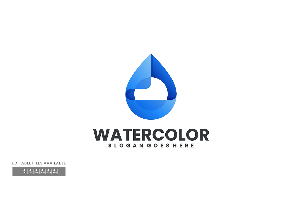 Water Gradient Colorful Logo, a Branding & Logo Template by ivan_artnivora