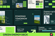 Green Energy Deck PowerPoint, a Presentation Template by New Coral Design (Thumbnail 1 of 10)