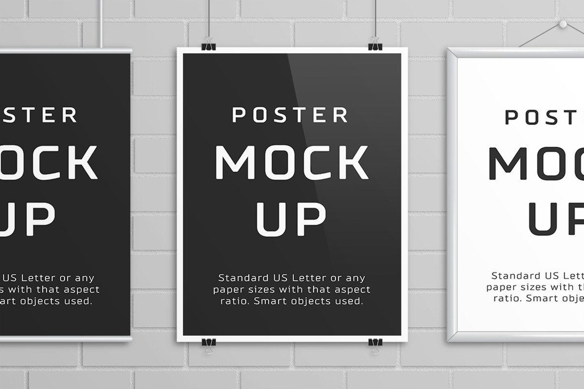 Poster Mock Up – US Letter, a Print Template by Petr Stránský (Photo 2 of 8)