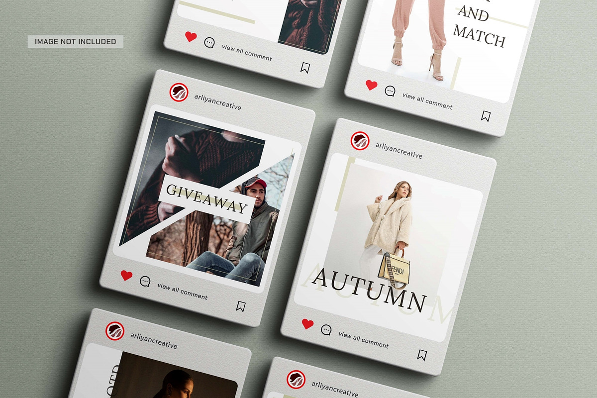 AUTUMN Premium Instagram Template, a Templates & Theme by typeflair (Photo 3 of 4)
