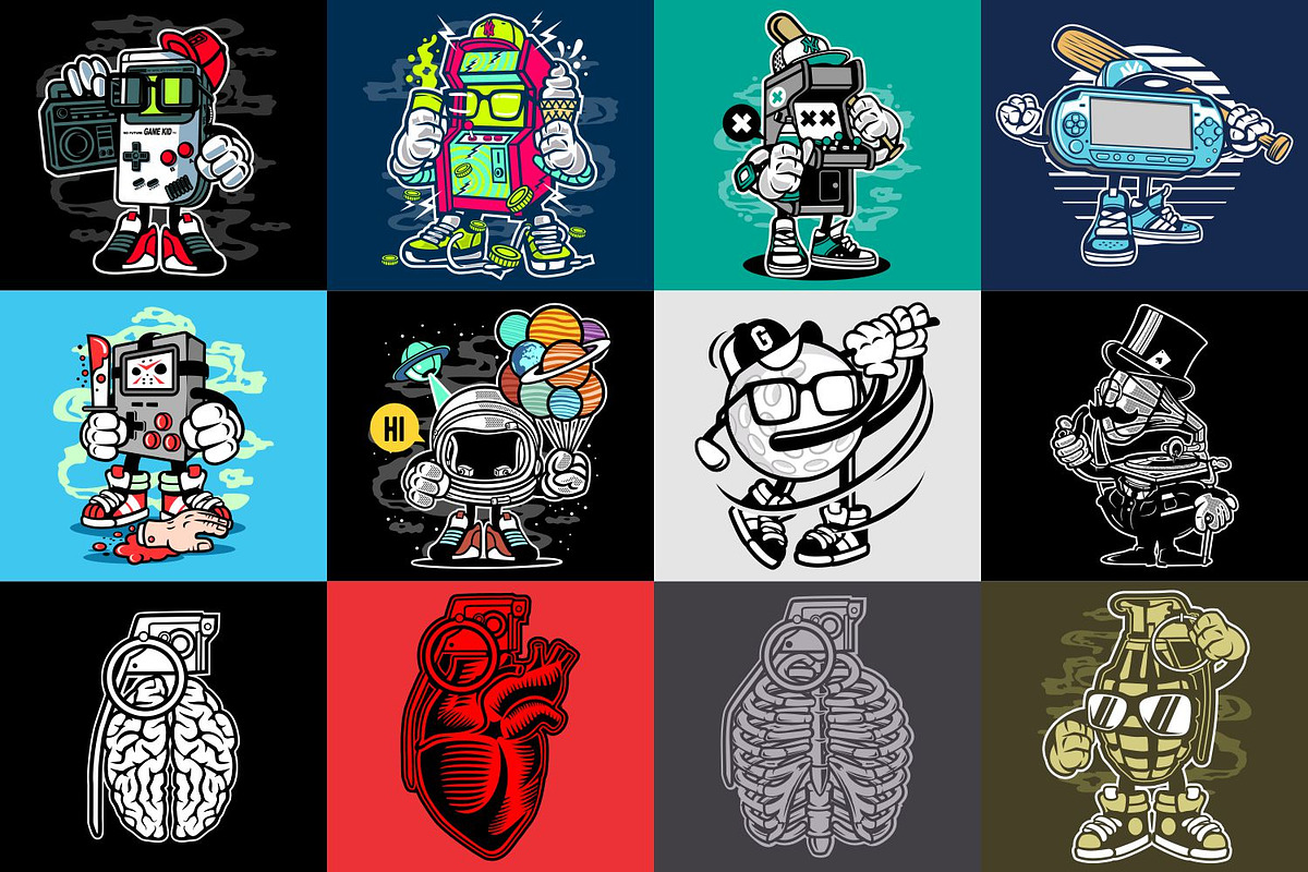 98 Cartoon Vector Bundle, an Illustration by roach_graphic (Photo 9 of 15)