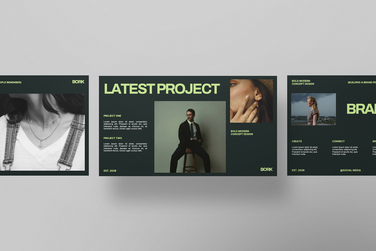 BORK Bold Brand Google Slide, a Presentation Template by Portocraft (Photo 2 of 7)