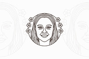 Pretty Woman Face Logo, a Branding & Logo Template by Atlantis X Nurman Arbai (Thumbnail 2 of 2)