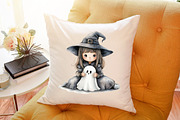 Cute Witch Funny Kids Halloween Clip, an Illustration by Sublimation Artist (Thumbnail 6 of 6)