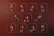 Football Mastery 3D Character Pack, a Characters & Person 3D Model by Haps Space (Thumbnail 4 of 4)