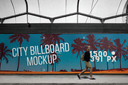Sidewalk Billboard Mockup Template, an Advertising Mockup by GearShift (Thumbnail 4 of 4)