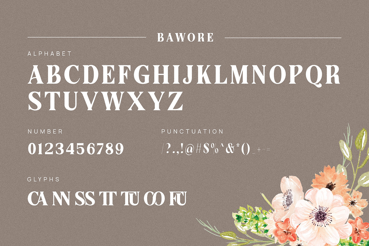 Butter Elegant Serif Font Typeface, a Serif Font by Graphicxell (Photo 6 of 6)