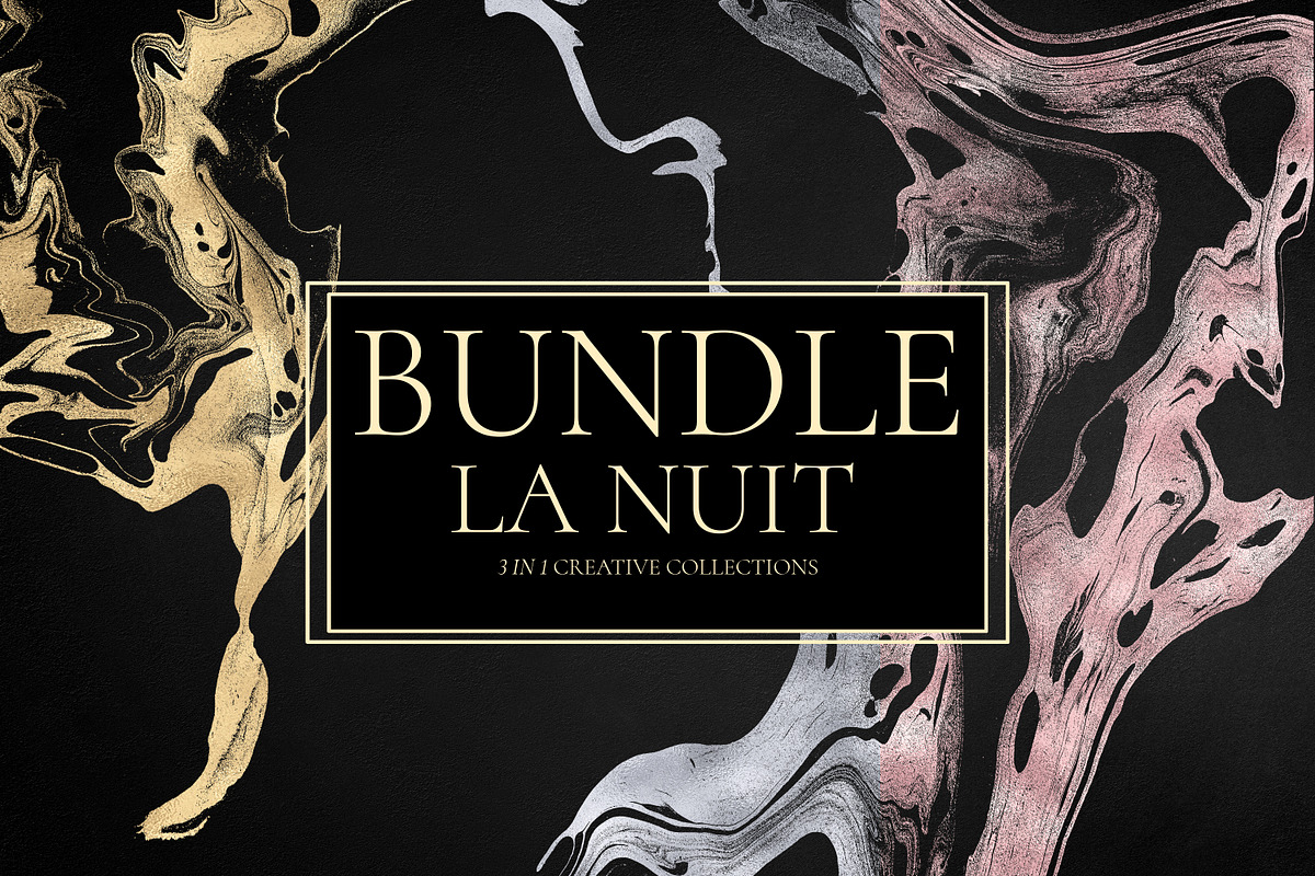 3in1 BUNDLE La Nuit textures, a Texture Graphic by Vintage Digital Textures (Photo 1 of 4)