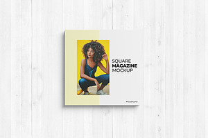 Square Magazine Mockup