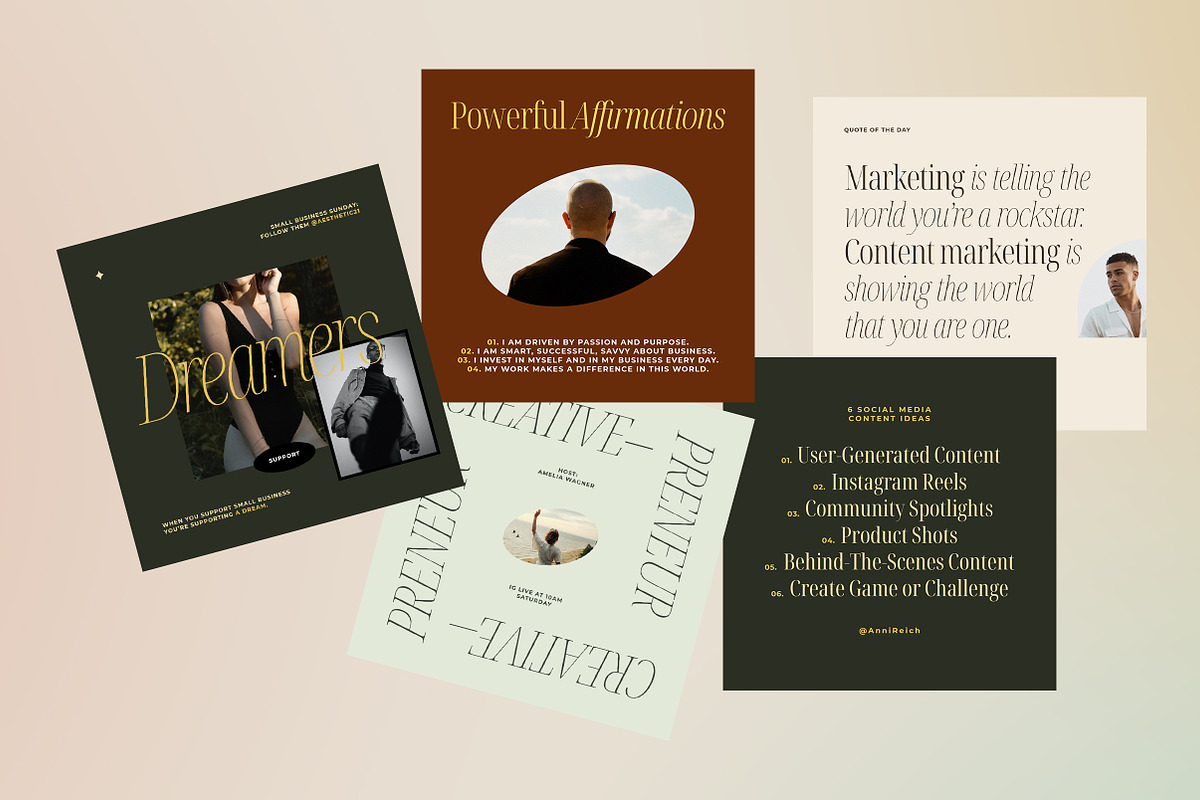 Content Creators Instagram CANVA PS, a Social Media Template by September 5th (Photo 14 of 18)