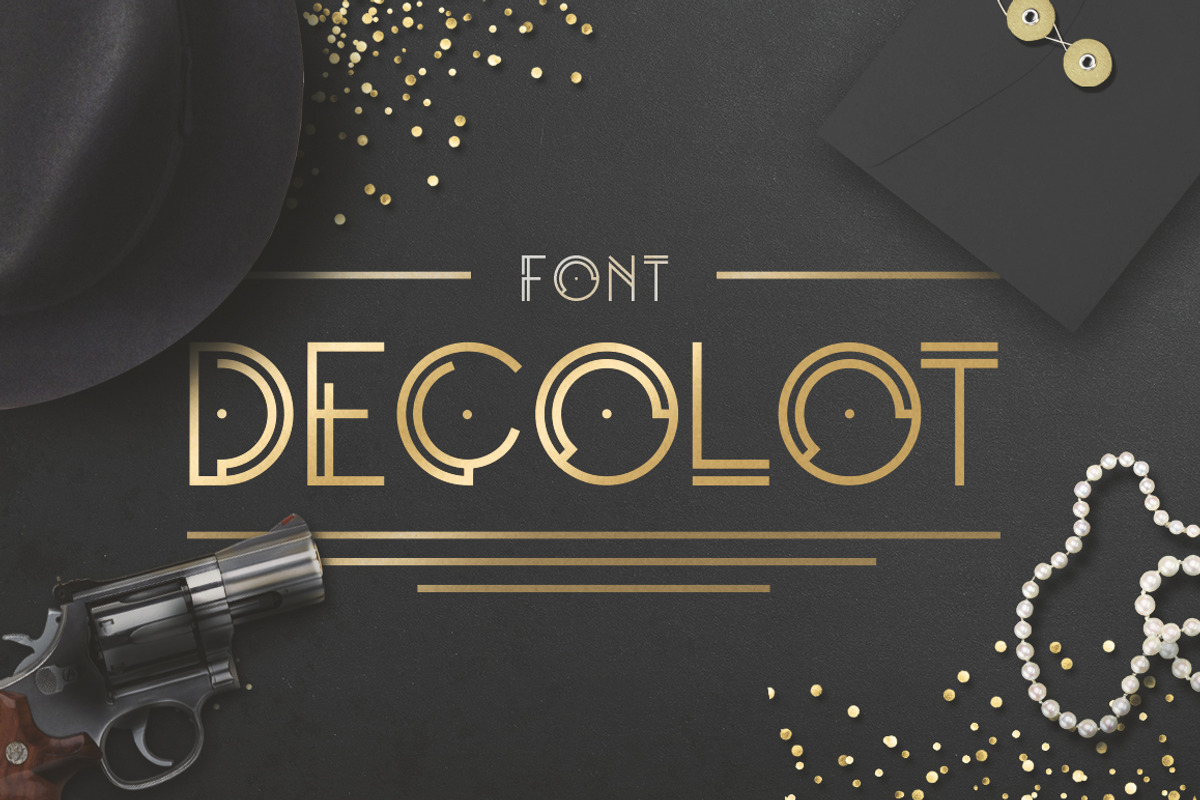 Decolot Font, a Sans Serif Font by Olga Ryzychenko (Photo 1 of 5)