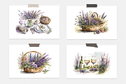 Lavender Watercolor Collection, a Seasonal Illustration by artsy-fartsy (Thumbnail 5 of 12)