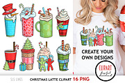 Christmas Latte Clipart - Coffee PNG, a Food Illustration by SLS Lines (Thumbnail 2 of 6)