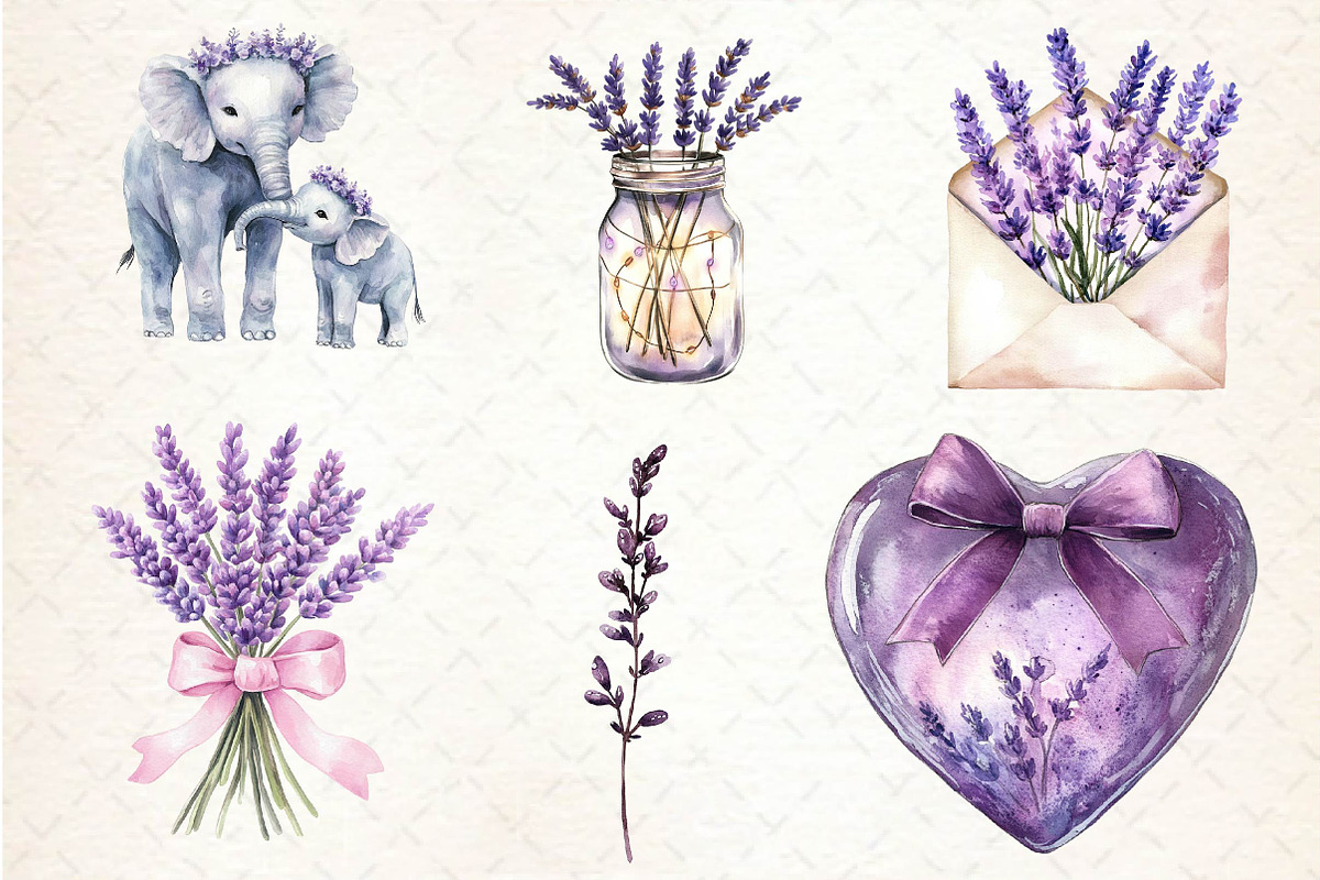 Lavender Mother’s Day Clipart, an Illustration by Dream Creation (Photo 6 of 6)