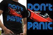Spaceman t-shirt print! DON'T PANIC, an Illustration by VioSilent (Thumbnail 4 of 5)