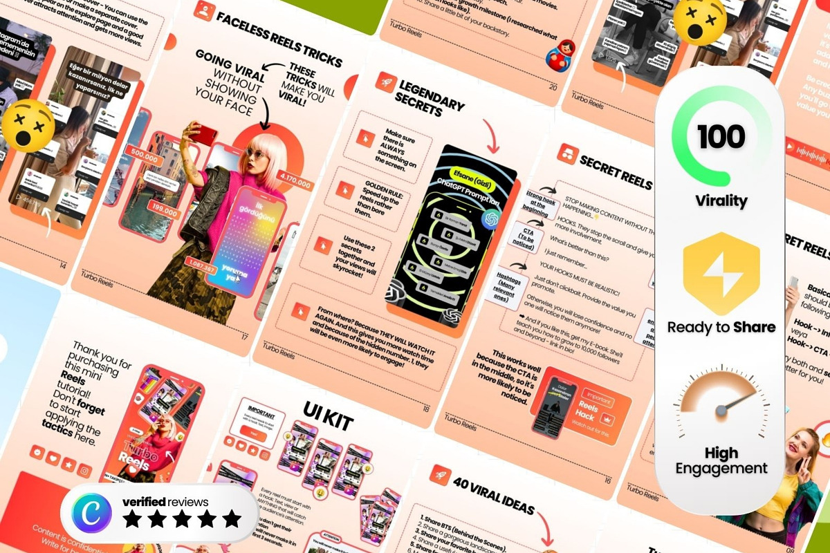 E-Book v2 Canva Templates For IG, a Social Media Template by Virall (Photo 2 of 11)