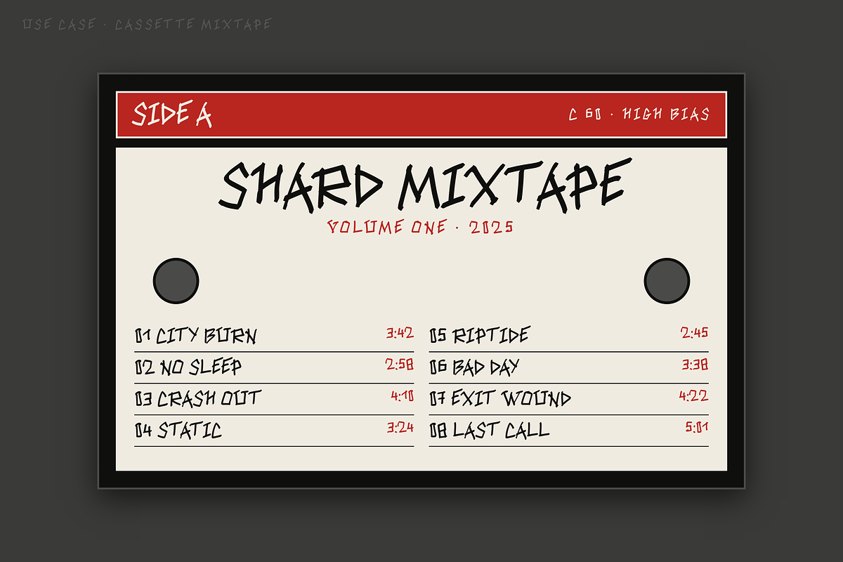 Shard — Rough Marker Display Font, a Handwritten Font by Lettra Studio (Photo 4 of 15)