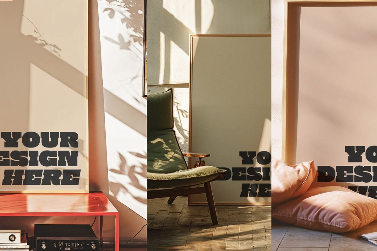 The Ultimate Retro Frame Mockup Pack, a Household Mockup by Emma Rodriguez Studio (Photo 4 of 6)