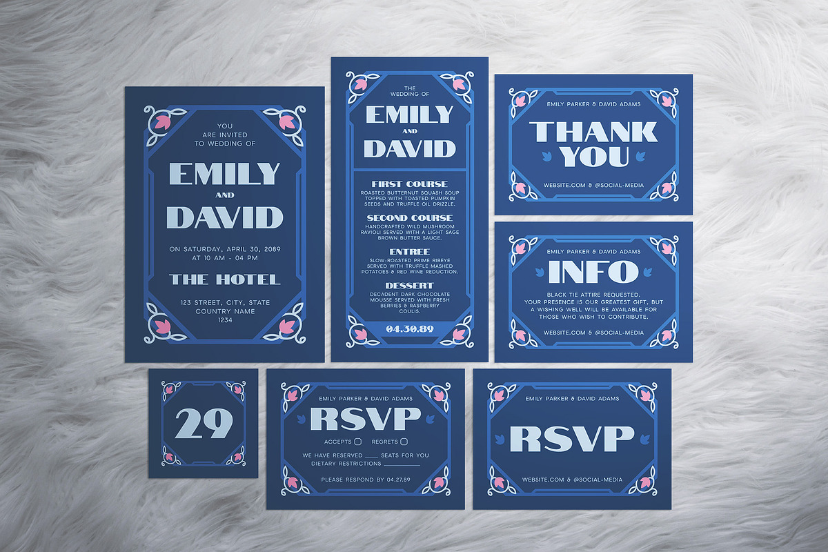 Minimalist Wedding Invitation Suite, an Invitation Template by The Good Store (Photo 1 of 4)
