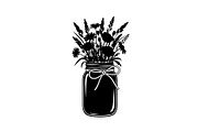 Wildflower Mason Jar SVG Bundle, an Illustration by Designs_River (Thumbnail 29 of 31)