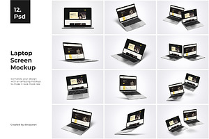 Laptop & Website Screen Mockup, a Mac Mockup by Mockup Supper