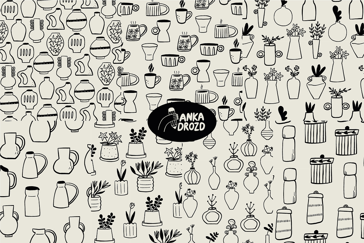 Sketch Pottery Ceramic, a Decorative Illustration by AnkaDrozd (Photo 4 of 6)