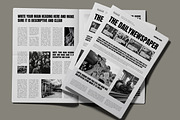 Modern Black and White Newspaper, a Stationery Template by MightyDesign (Thumbnail 2 of 8)