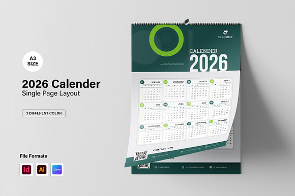 2026 Wall Calender - Yearly Calendar preview 6