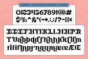 Longue Brishore - Retro Font, a Font by Flawless And Co (Thumbnail 9 of 10)