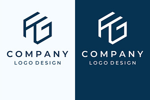 Creative design logo initial FG, a Branding & Logo Template by LOGOCREATIVE